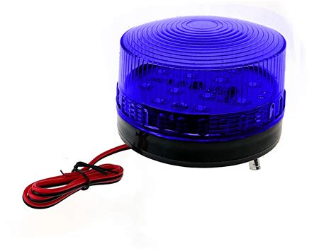 LAMPA BŁYSKOWA NIEBIESKA OSTRZEGAWCZA KOGUT 12V led 12v blue Cena