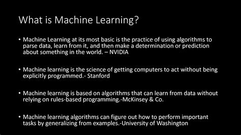 Solution Introduction To Machine Learning What Is Machine Learning