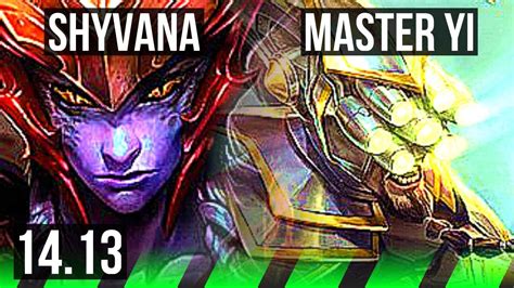 Shyvana Vs Master Yi Jgl Games Na Master