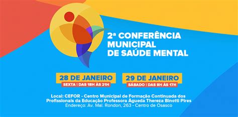 Osasco Realiza 2ª Conferência Municipal De Saúde Mental Prefeitura De