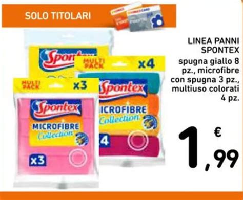 LINEA PANNI SPONTEX 8 Pz 3 Pz 4 Pz Offerta Di Spazio Conad