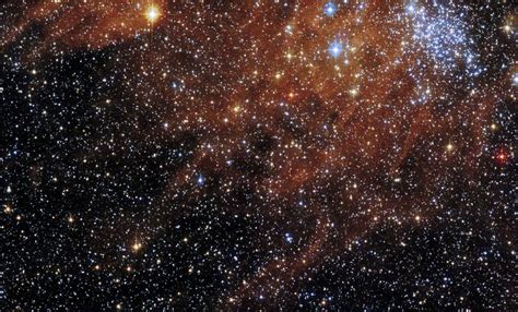 Hubble Space Telescope Spots Glittering Open Cluster With A Bright