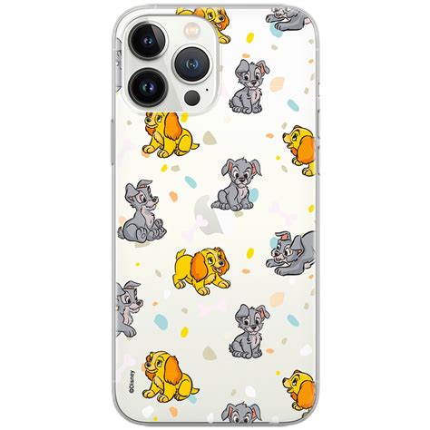 Etui Disney dedykowane do Iphone 13 PRO wzór Zakochany Kundel 002