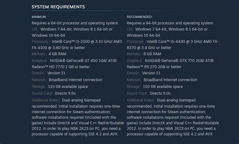 NBA 2k24's system requirements on steam basically confirm fully that PC ...