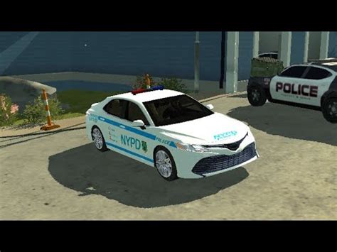 Toyota Camry NYPD Police Desing Tutorial Car Parking Multipleyer YouTube