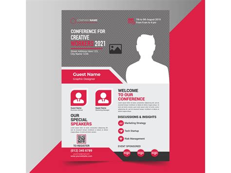 Business Conference Flyer Template Graphic By Designer Wr · Creative Fabrica