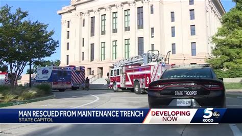 Man Rescued After Falling Into Maintenance Trench At Oklahoma Capitol