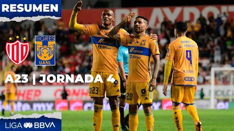 Resumen Y Goles Necaxa Vs Tigres Liga BBVA MX Apertura 2023