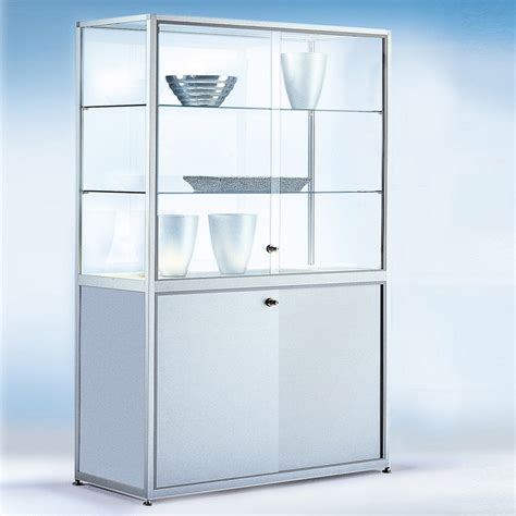 Glasvitrine Verkaufsvitrine Mit Unterschrank Led Beleuchtung