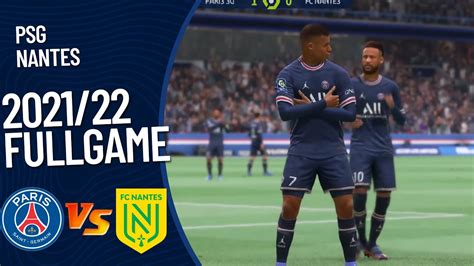 PSG Vs Nantes Full Game 2021 22 FIFA 22 YouTube