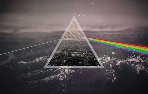 Música triángulo pink floyd rock lado oscuro fondo de pantalla