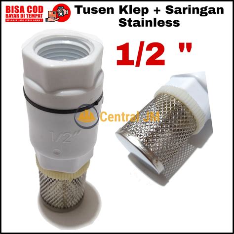 Tusen Klep Saringan Stainless Ukuran Drat Inch Penahan Air