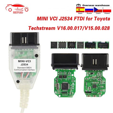 MINI VCI V16 00 018 TIS Techstream OBD2 Scanner Interface FOR TOYOTA