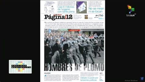 En Clave Mediática 01 09 Argentina tenida por la represión policial