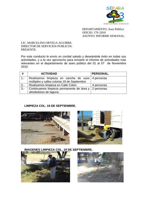 PDF MANEJO INTEGRAL DE RESIDUOS DEPARTAMENTO Aseo Actividades Y