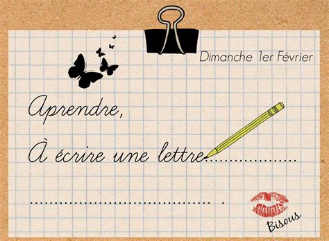 Francés Hasta En La Sopa Apprendre à écrire Une Lettre