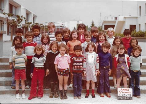 Photo de classe Classe de CP de Mme Wolf de 1977 Ecole Libération