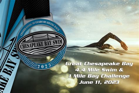 Great Chesapeake Bay 4 4 Mile Swim And 1 Mile Bay Challenge May 25 Medals