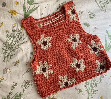 Myagko Crochet On Instagram Lazy Daisy Vest Pattern By One Of My