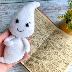 Halloween Ghost Pattern PDF Pattern Easy Pattern Ghost Halloween Ornament Tutorial Ghost Felt ...