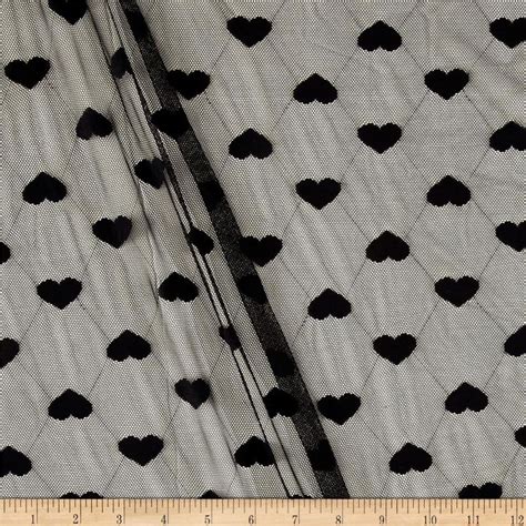 Telio Stretch Lace Cupid Heart Black From Fabricdotcom From Telio