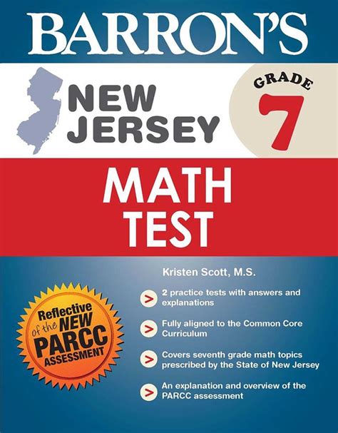 New Jersey Grade Math Test Book By Barron S Educational Series