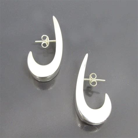 Pair Of 925 Sterling Silver Ariel Cuff Earrings Morrisons