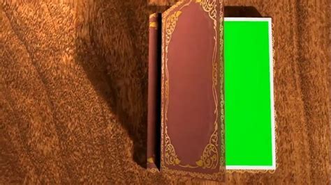 Livro Abrindo Animated Book Opening Green Screen Animated Book