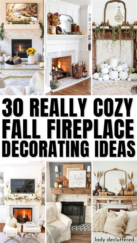 Fall Fireplace Mantel Decor Ideas Lady Decluttered Fall