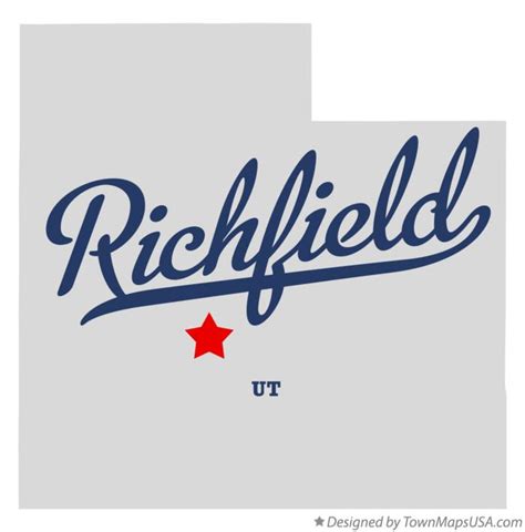 Map of Richfield, UT, Utah