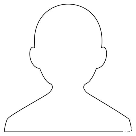 Bust In Silhouette Coloring Page ColouringPages