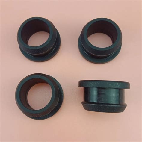 Pcs Black Mm Mm Silicone Rubber Snap On Grommet Hole Plugs End