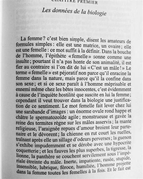 Extrait du livre deuxième sexe tome 1 de Simone de Beauvoir Word