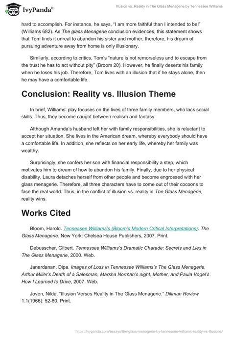 Illusion Vs Reality Theme In The Glass Menagerie Essay Example