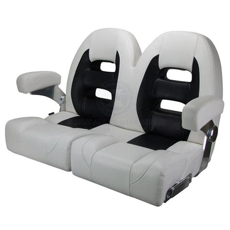 Relaxn Double Cruiser Seats With Flip Up Bolsters 2 Colour Choices Hunts Marine