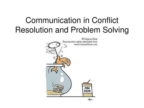 Ppt Communication In Conflict Resolution And Problem Solving