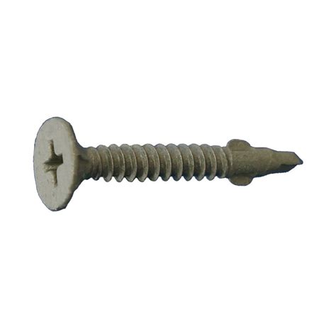 8 X 1 58 Self Drilling Fiber Cement Board Screw Wwings Dagger Cer Fasteners Plus