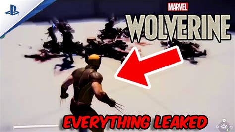 Marvels Wolverine Ps5 Gameplay Concept Art Game Plot Leaked Youtube