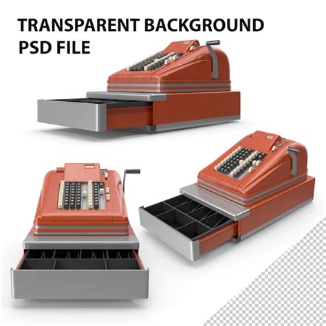 Caja Registradora Vintage Png Archivo Psd Premium