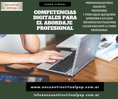 Encuentro Virtual Psicopedagogico Temario Competencias Digitales Para