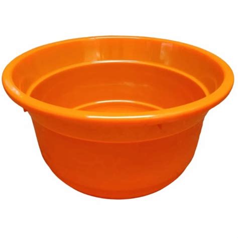 Polypropylene Orange Plastic Tub Capacity 20 L Size 11 Inch H At