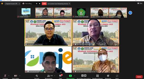 Mahasiswa Kkn Angkatan Sampaikan Hasil Pengabdian Lewat Webinar