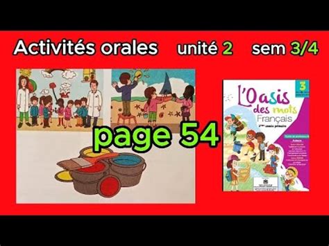 Activit S Orales Aep L Oasis Des Mots Page Unit Dialogue