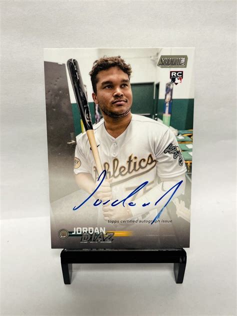 2023 Stadium Club Jordan Diaz Rookie Auto Oakland Athletics RC