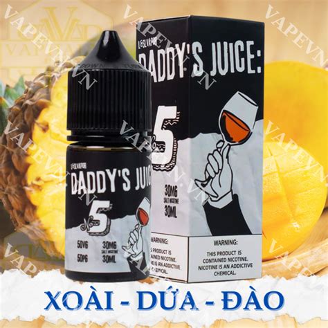 SALT DADDY S JUICE NO 5 PINEAPPLE MANGO PEACH 30ML