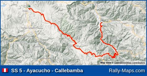 Ss 5 Ayacucho Callebamba Stage Map Rally Caminos Del Inca 2023 🌍