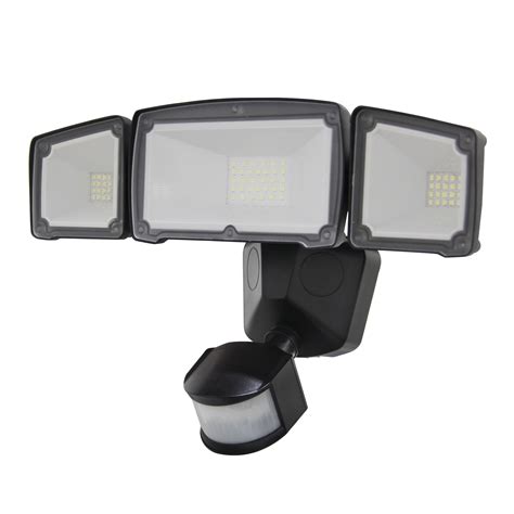 LUXWORX Wide Angle Three Head Solar Powered Outdoor LED Motion Sensor Light | Walmart Canada