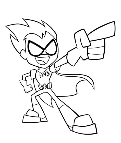 Dibujos Para Colorear Teen Titans Go Dibujos Para Colorear