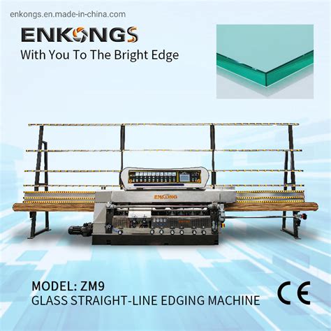 China Enkong Zm Vertical Glass Straight Line Edging Polishing Machine