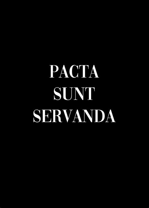 Pacta Sunt Servanda Poster Picture Metal Print Paint By Dkdesign